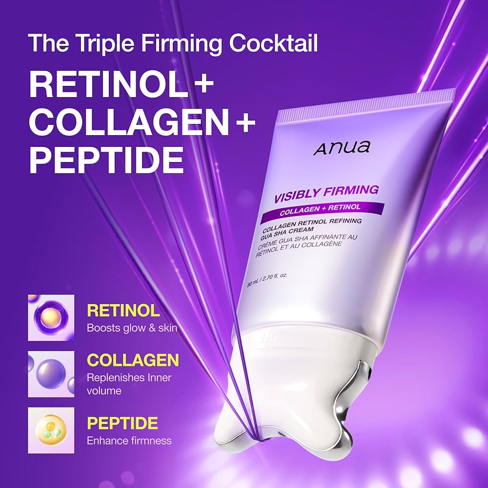 Anua - Collagen Retinol Refining Gua Sha Cream, 80ml
