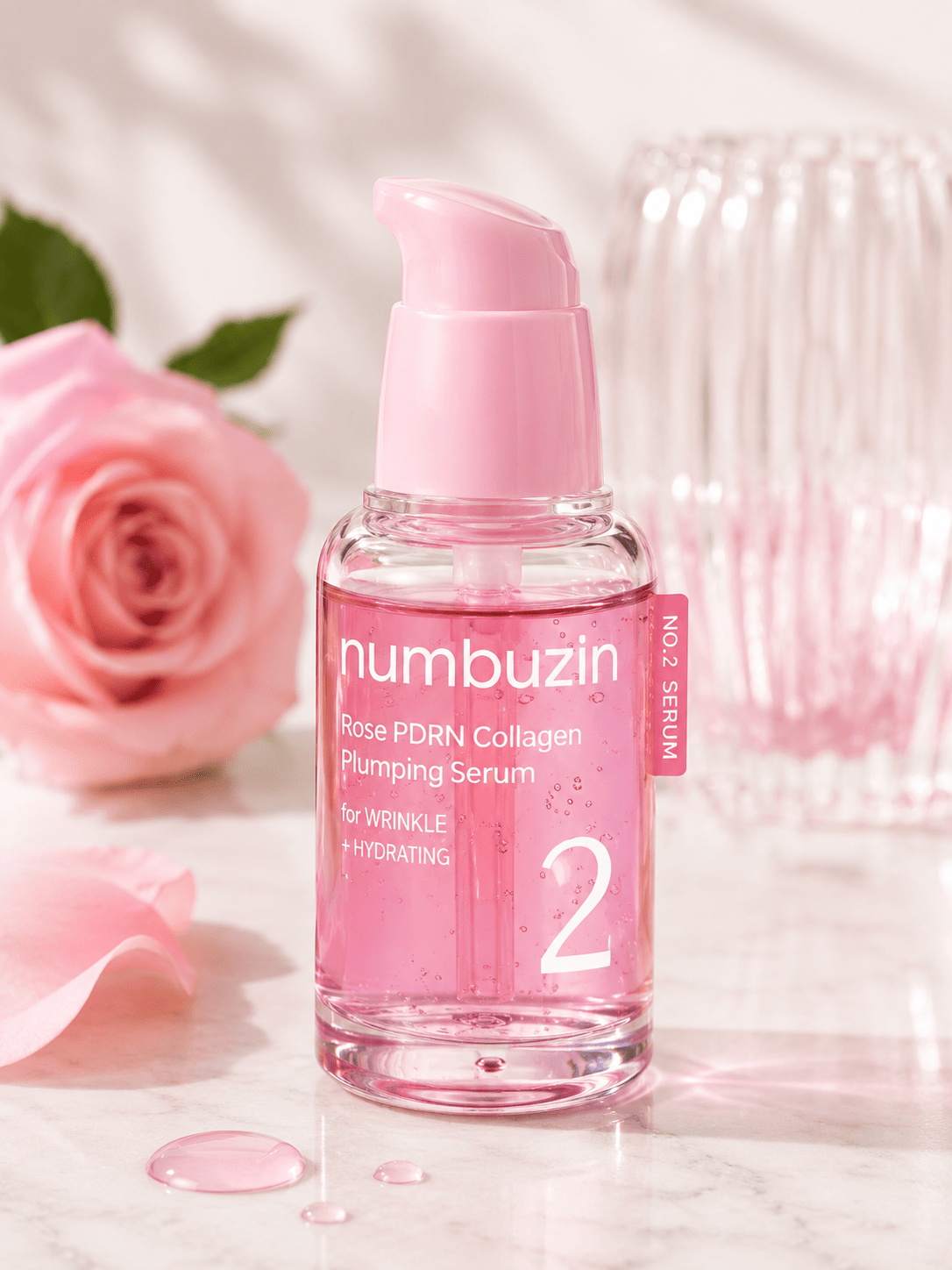 Numbuzin No.2 Rose PDRN Collagen Plumping Serum 30 ml