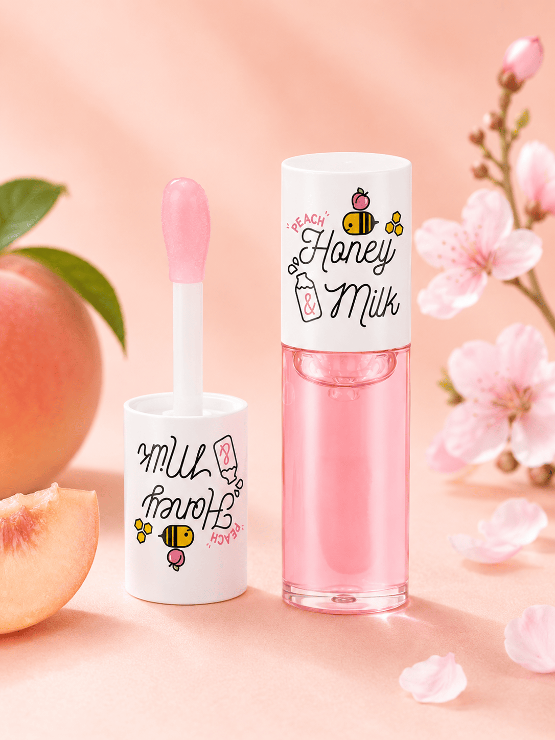 A'pieu Honey & Milk Lip Oil Peach 5g