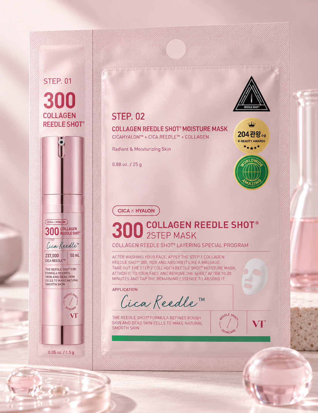 VT Cosmetics Collagen Reedle Shot 300 Step 02