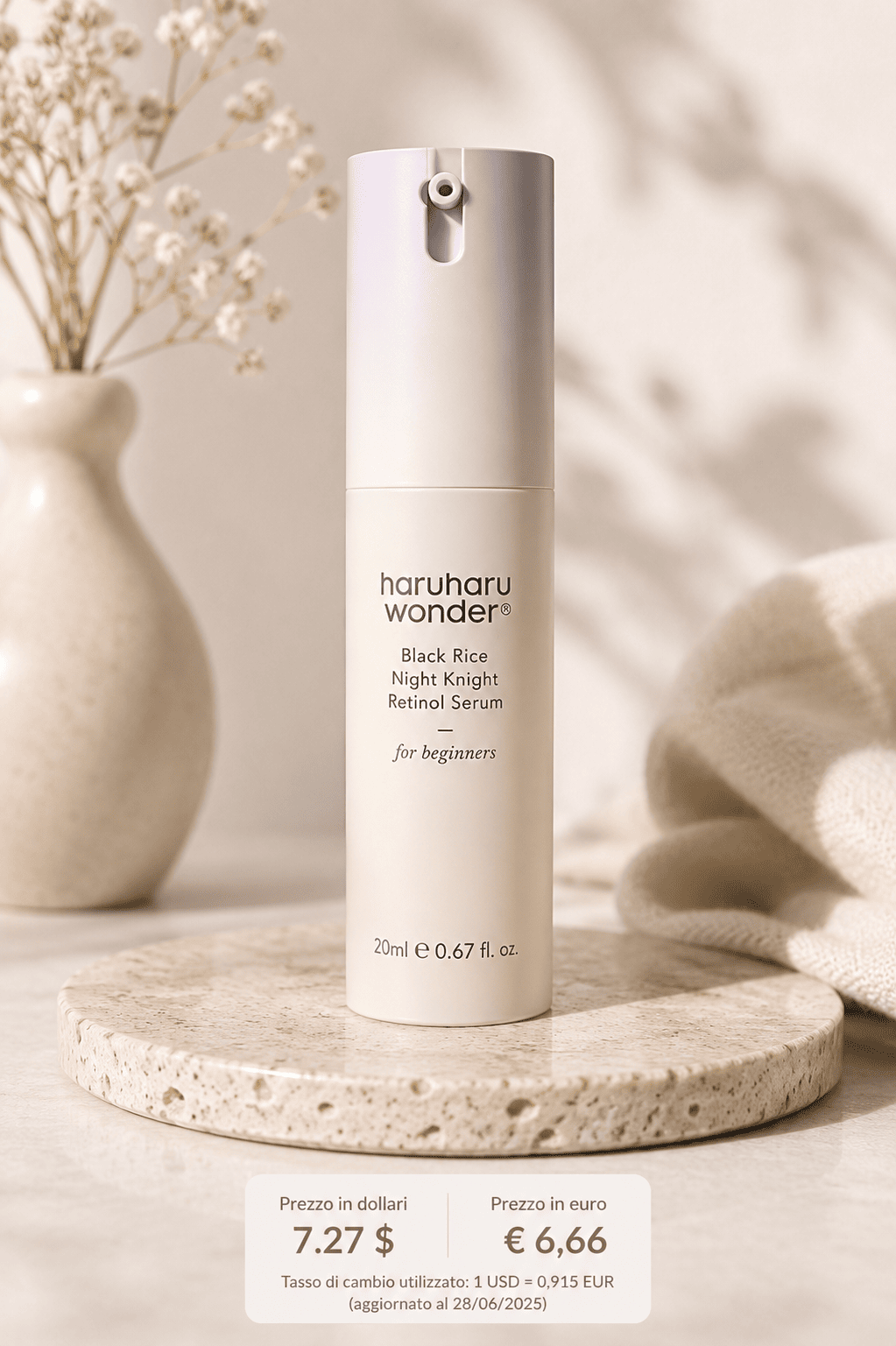 haruharu wonder Black Rice Night Knight Retinol Serum - 0.67 fl oz