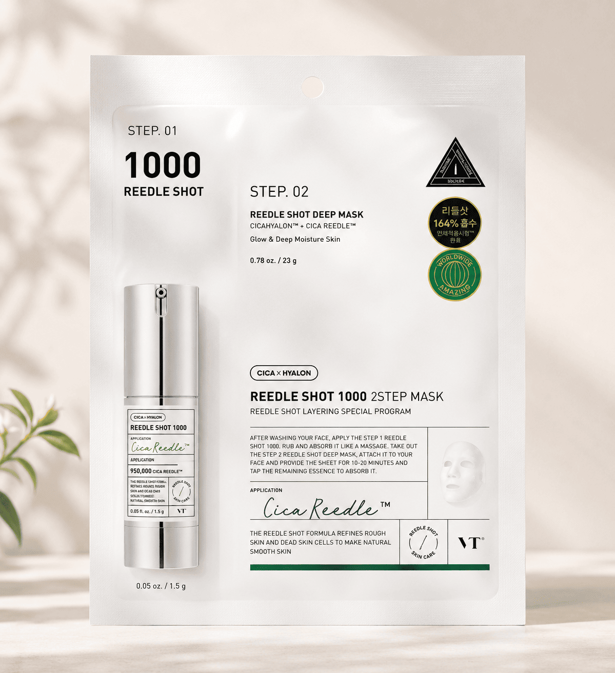 Vt Cosmetics Vt Reedle Shot 100 2-Step Mask 1.5g 1.5g