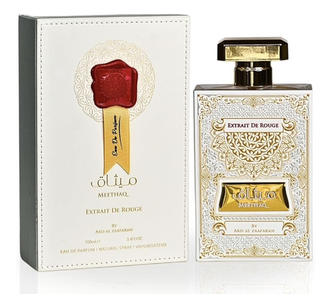Ard Al Zaafaran Meethaq Extrait De Rouge Cologne 100 ml EDP Spray  for Men